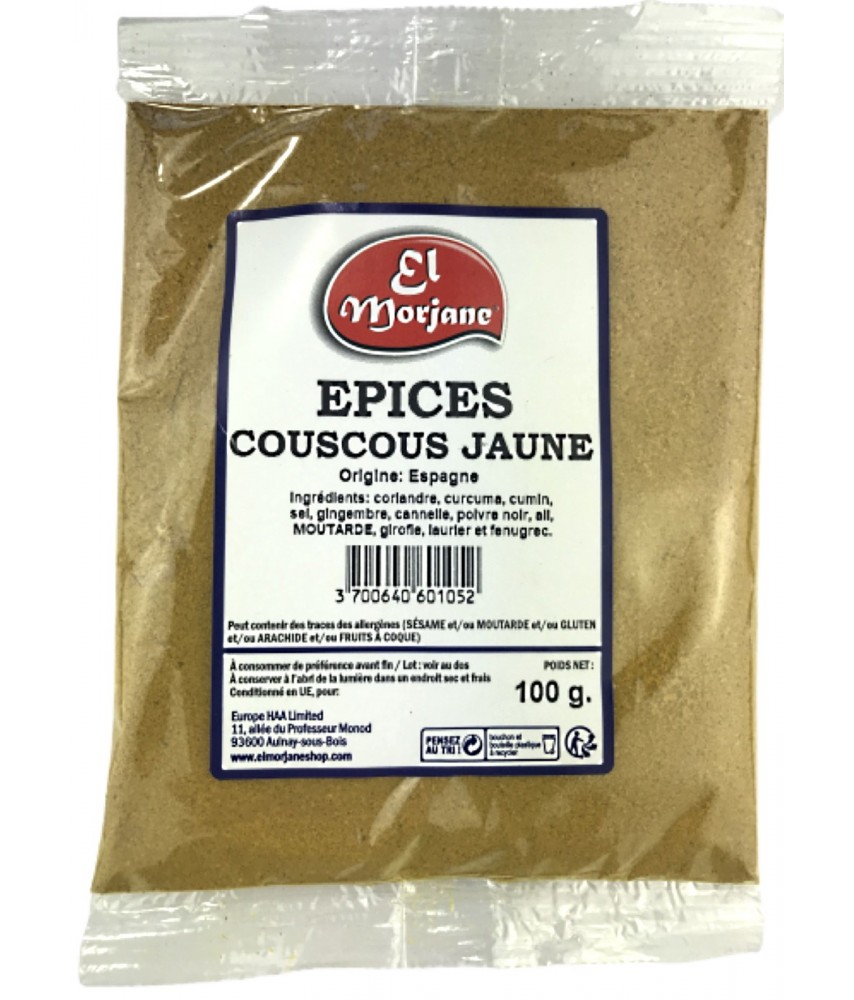 Épice Couscous Jaune Moulue